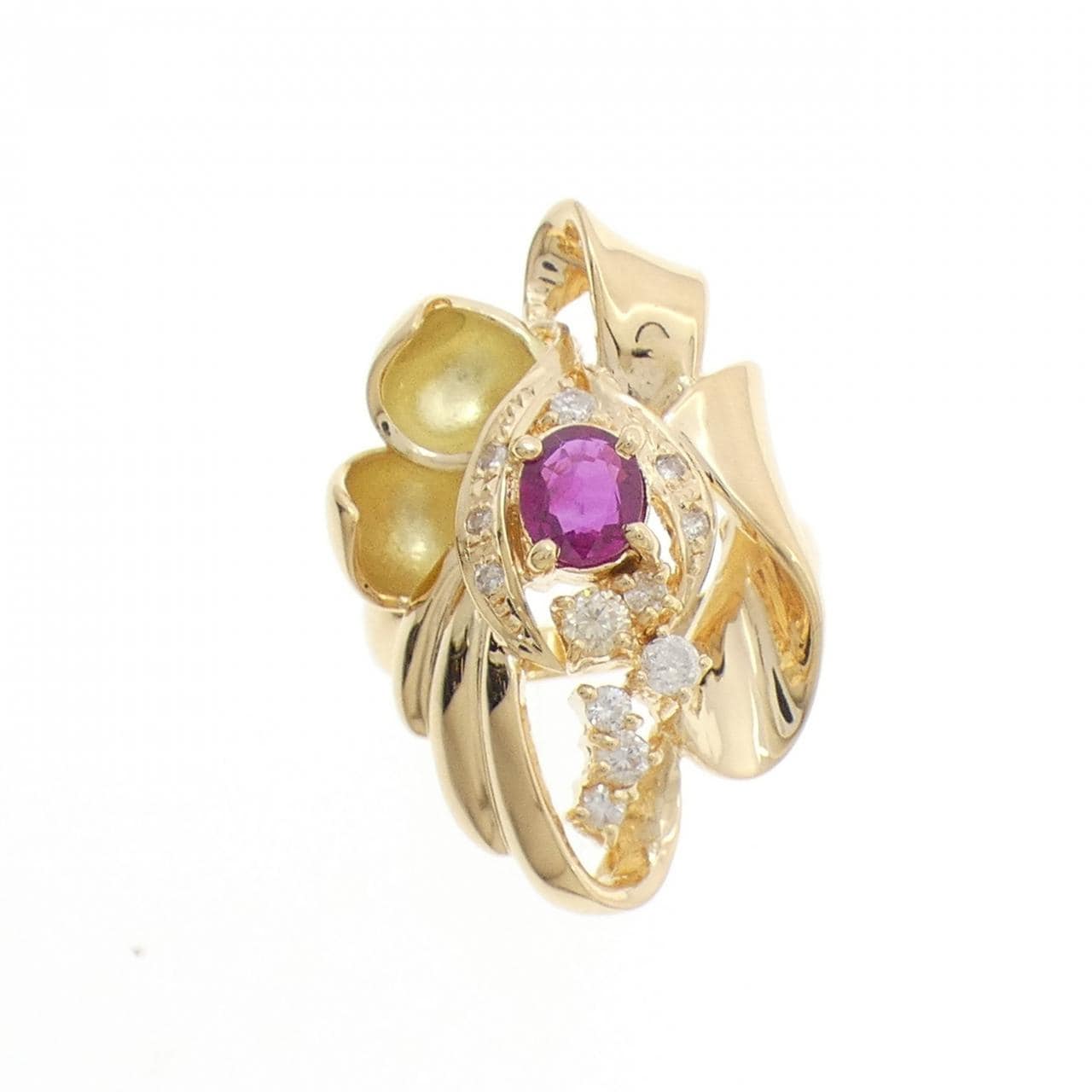 K18YG ルビー リング