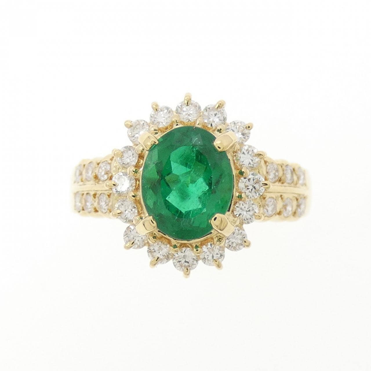 K18YG エメラルド リング 1.20CT