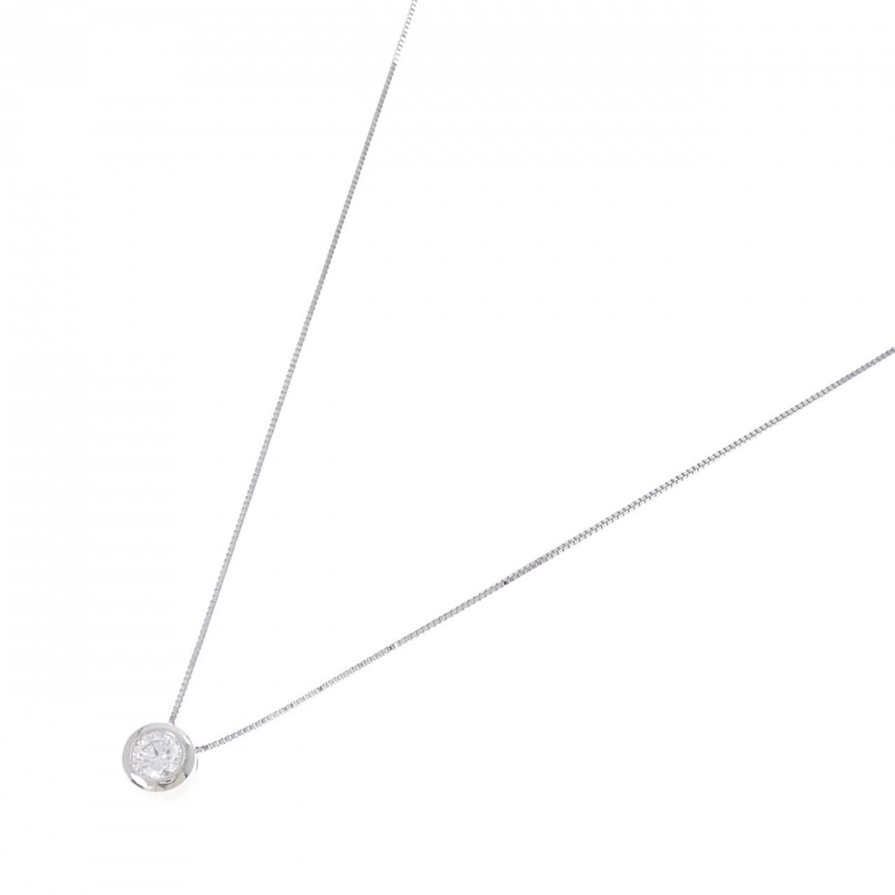 PT950 ダイヤモンド ネックレス 0.30CT D VS2 3EXT