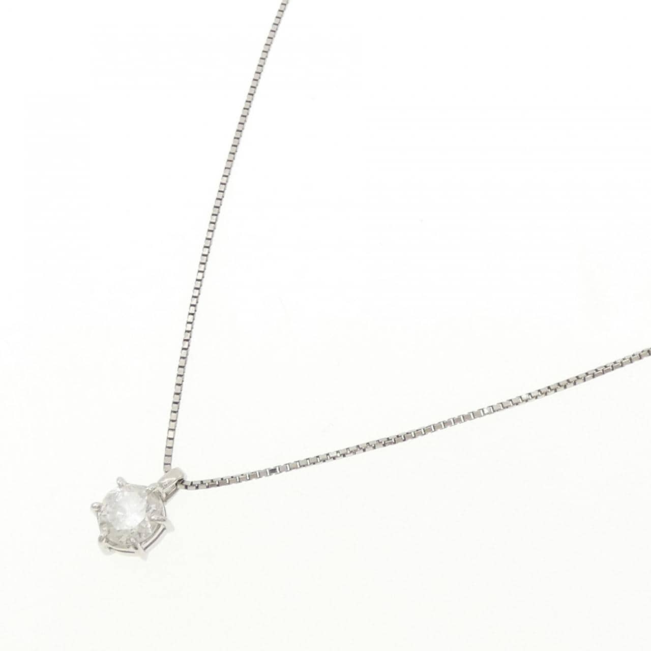 PT900/PT850 ソリティア ダイヤモンド ネックレス 1.010CT