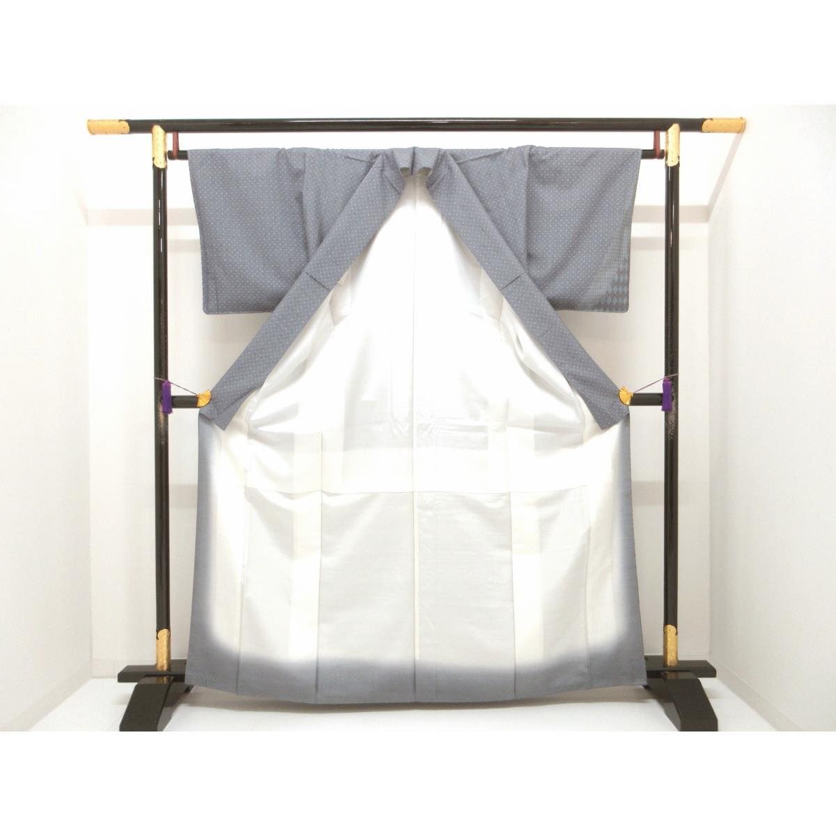 【未使用品】訪問着　赤城紬
