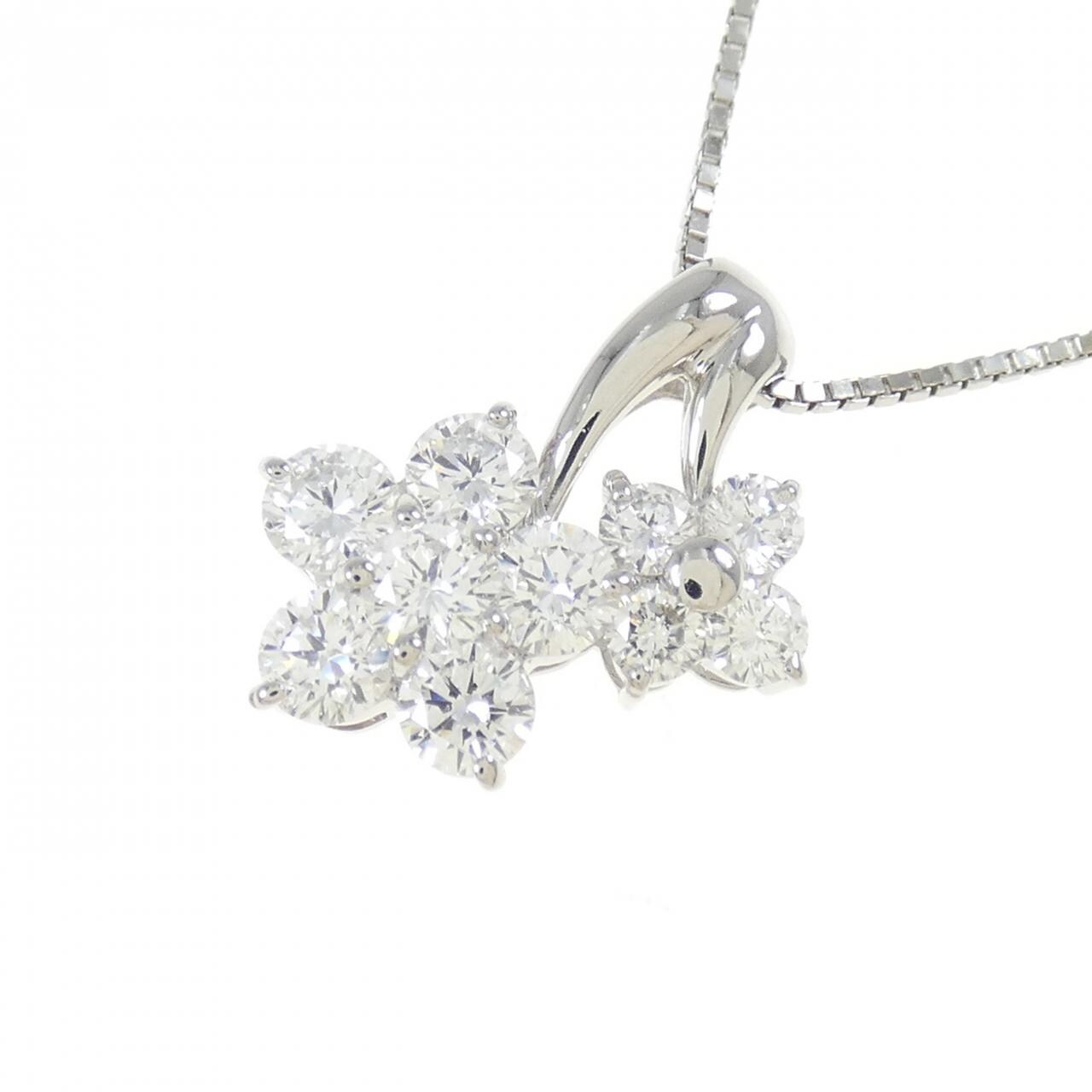 PT Flower Diamond Necklace 1.02CT