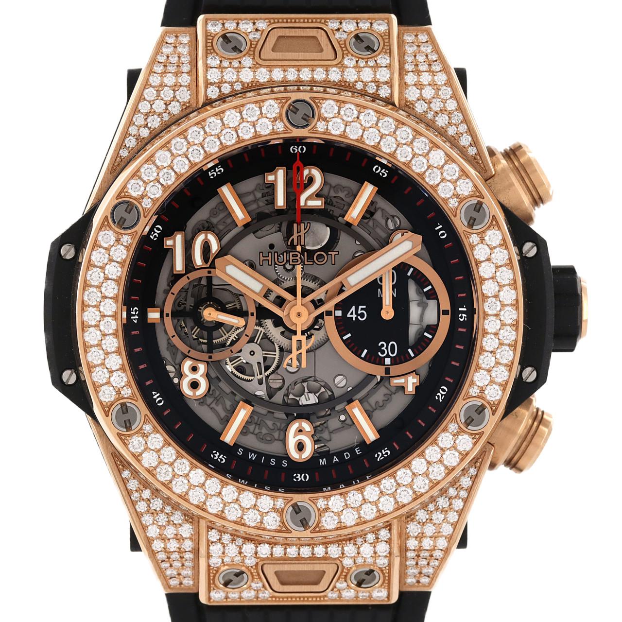 Hublot Big Bang Unico King Gold Pavé 411.OX.1180.RX.1704 PG/RG Automatic