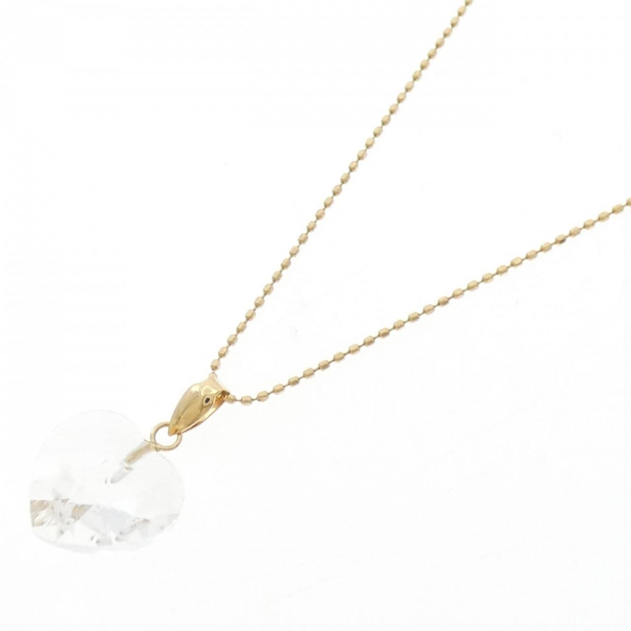 K18YG Heart Quartz Necklace