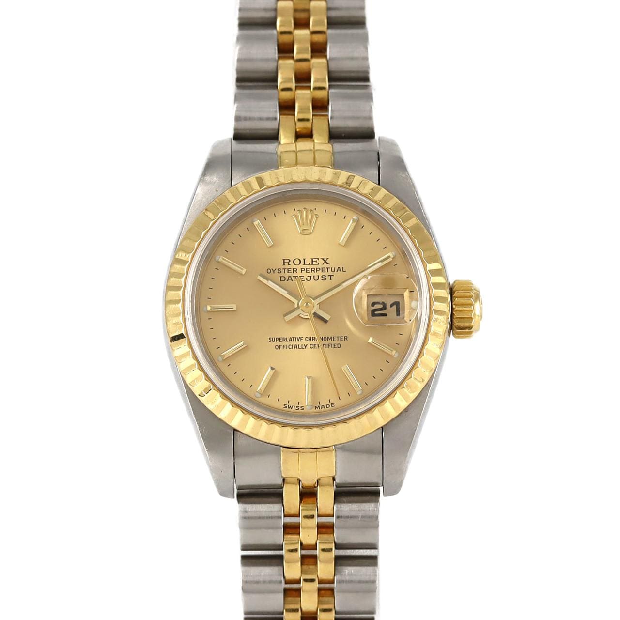 【ノーメンテナンス特価】ロレックス デイトジャスト 69173 SSxYG 自動巻 E番