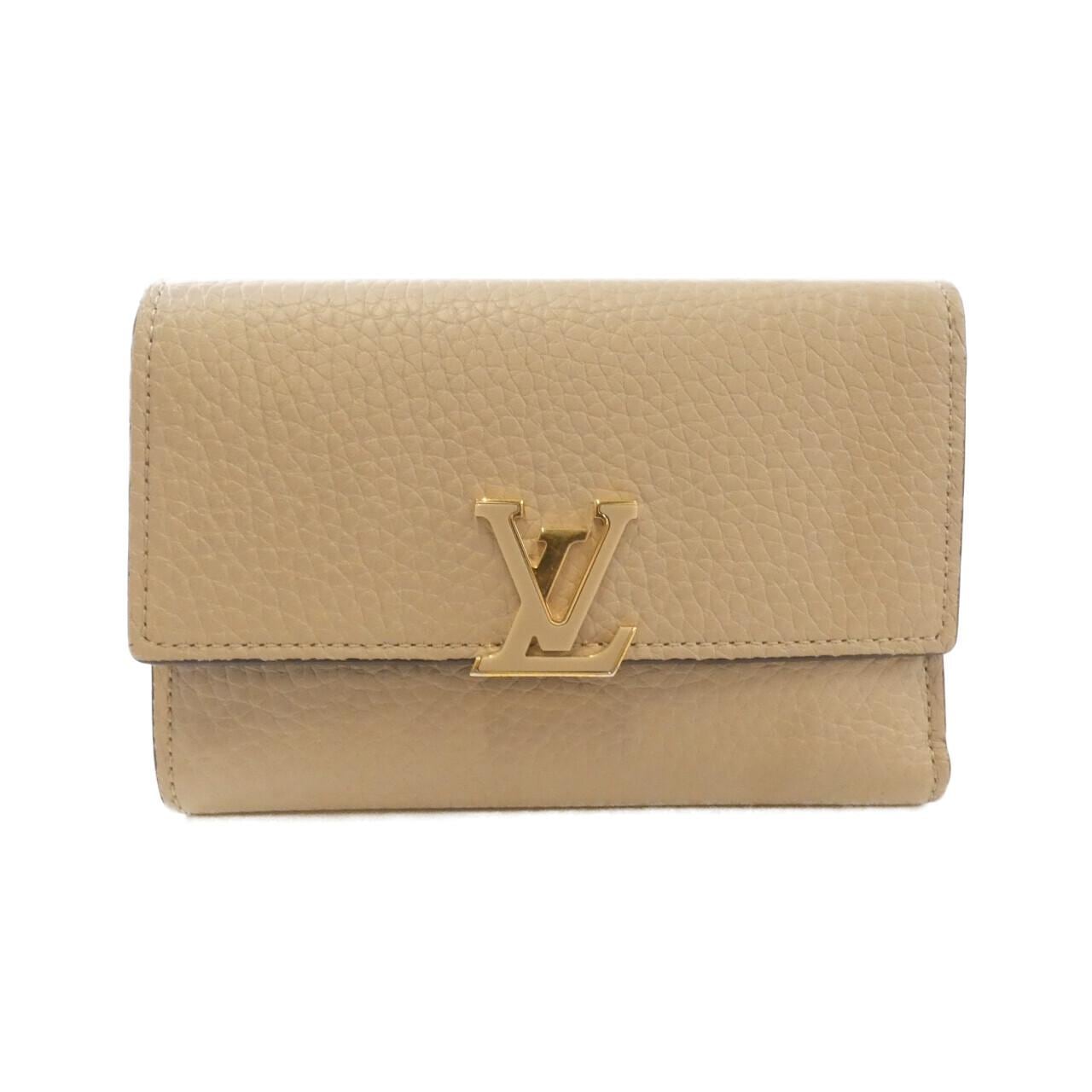 LOUIS VUITTON Taurillon Portefeuille Capucines短款M62159 皮夾