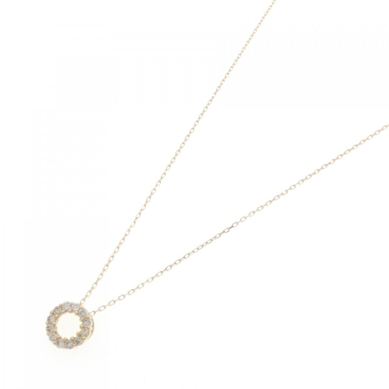 【新品】K18YG ダイヤモンド ネックレス 0.10CT