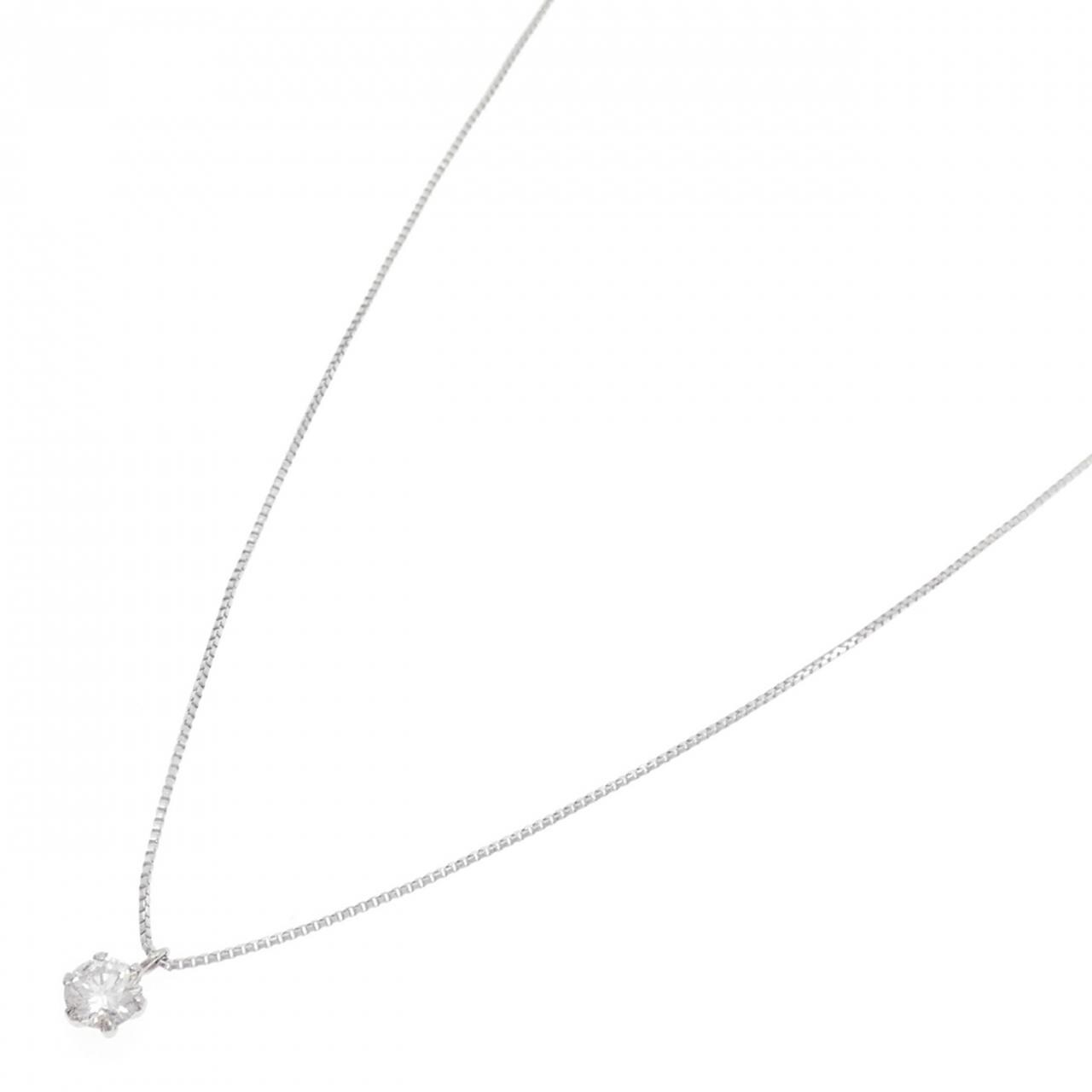 PT900/PT850 ソリティア ダイヤモンド ネックレス 0.225CT