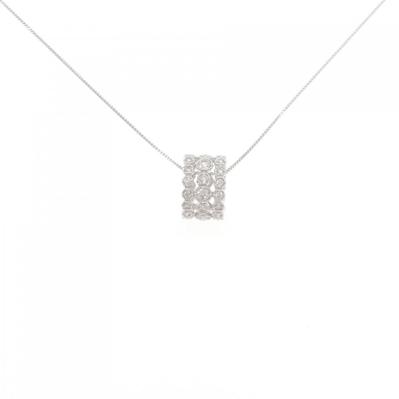K18WG ダイヤモンド ネックレス 0.71CT