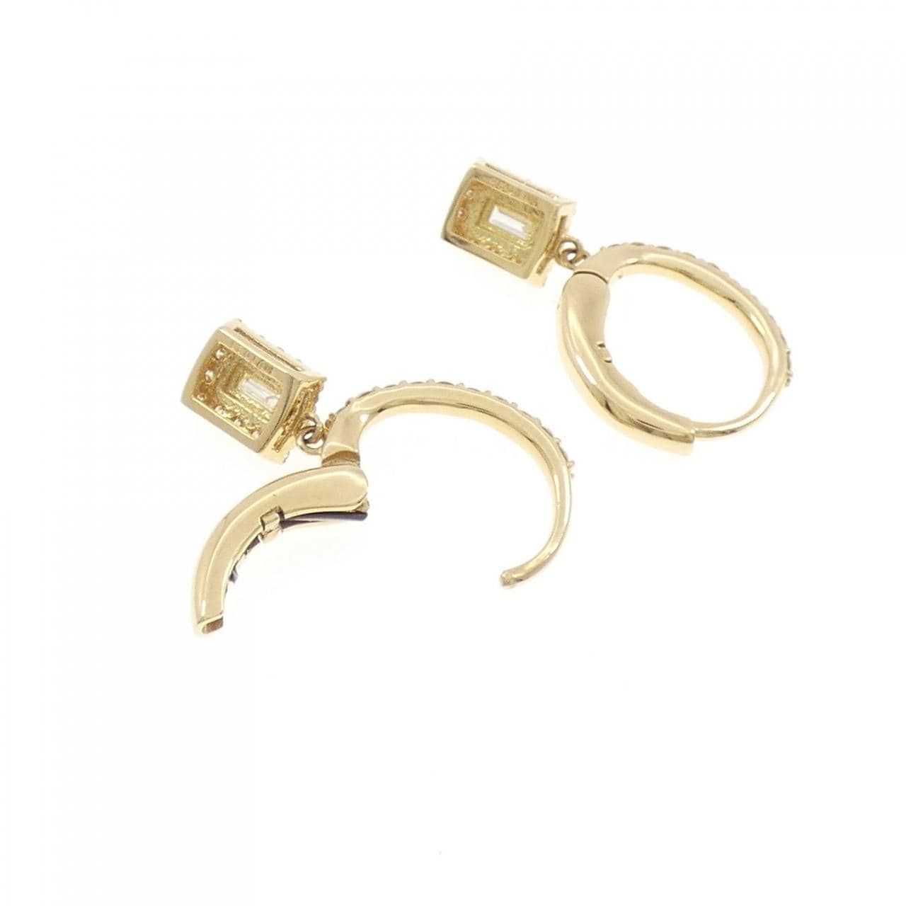 【新品】K18YG ダイヤモンド ピアス 0.50CT
