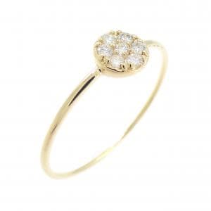 【リメイク】K18YG ダイヤモンド リング 0.10CT