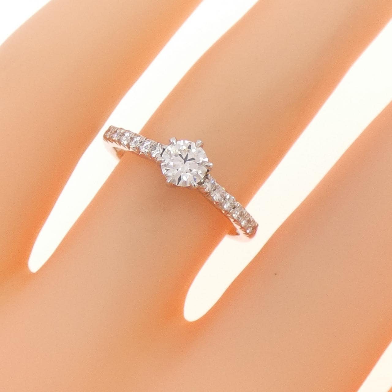 PT950 ダイヤモンド リング 0.310CT F VVS2 EXT H&C