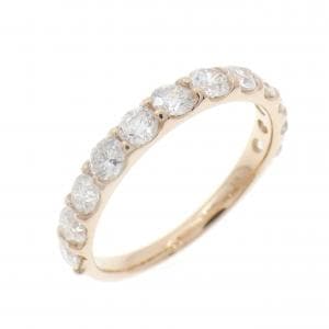K18PG ハーフエタニティ ダイヤモンド リング 1.00CT