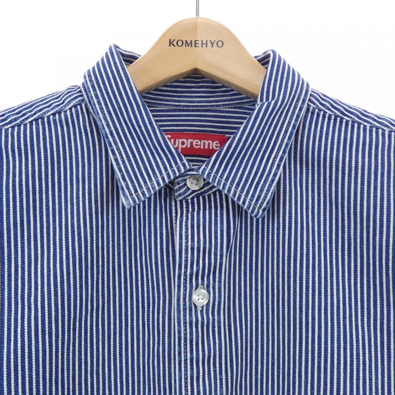 シュプリーム SUPREME Loose Fit S/S Denim Paint S／Sシャツ