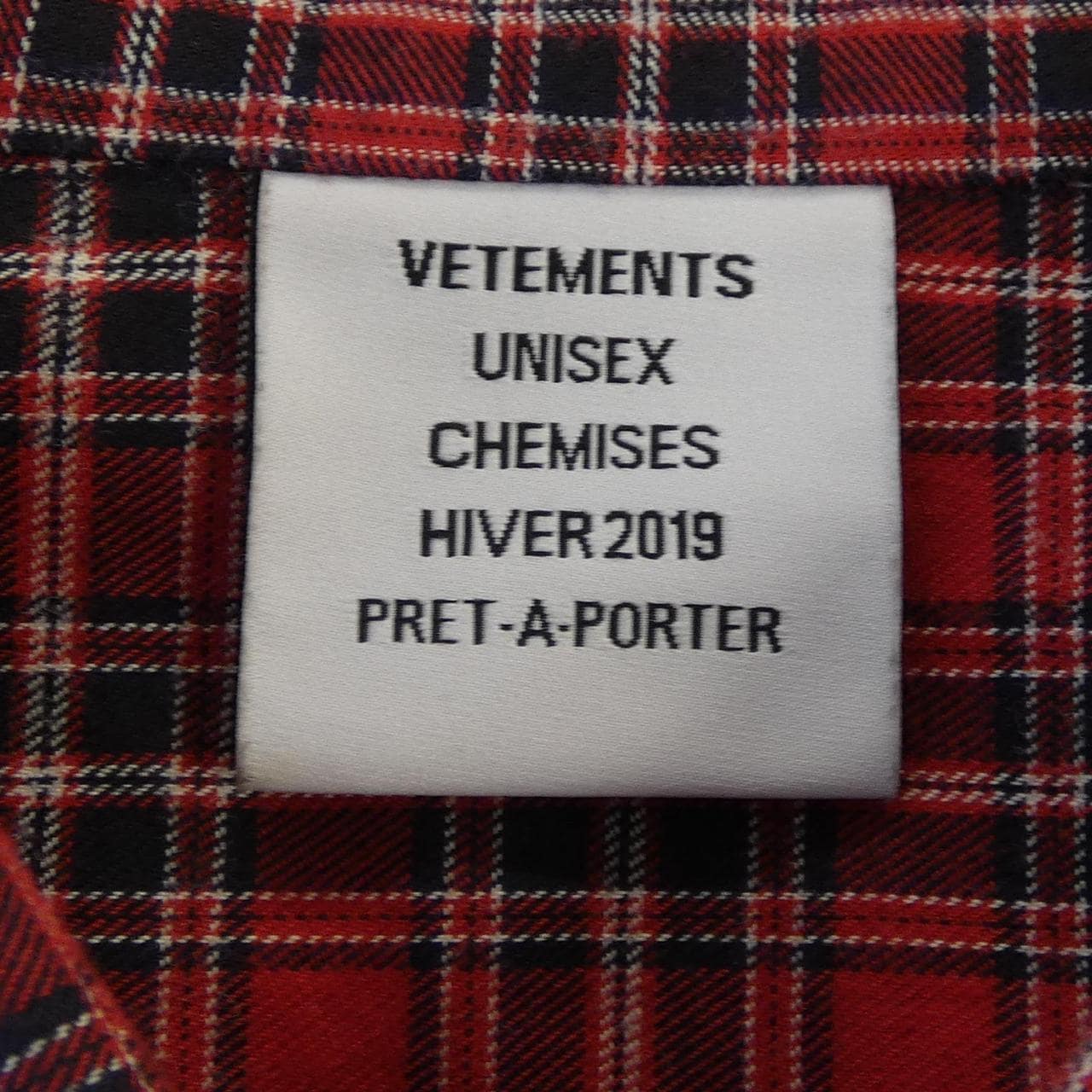 ヴェトモン VETEMENTS UAH19SH305 シャツ