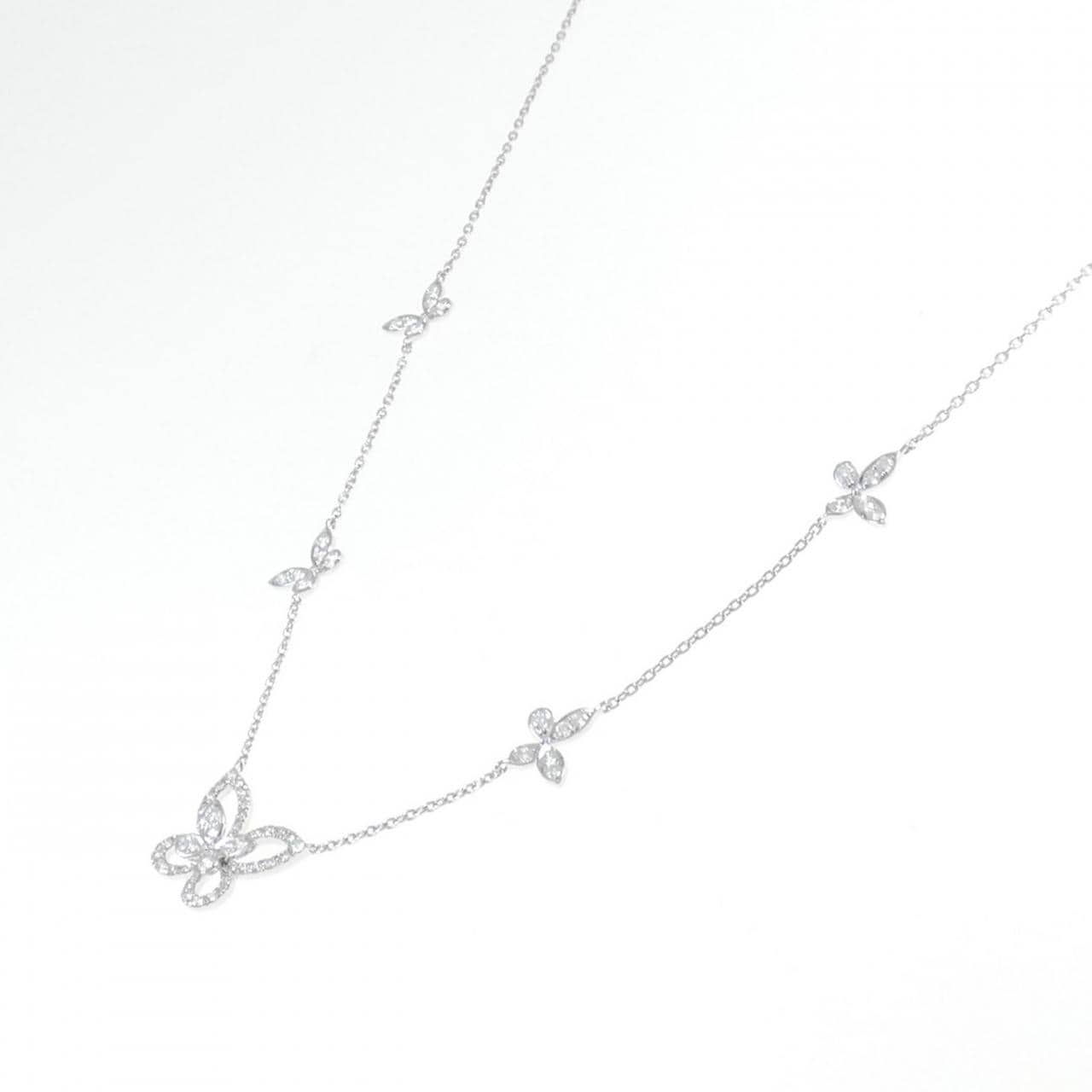 Graff Mini Butterfly Silhouette Necklace