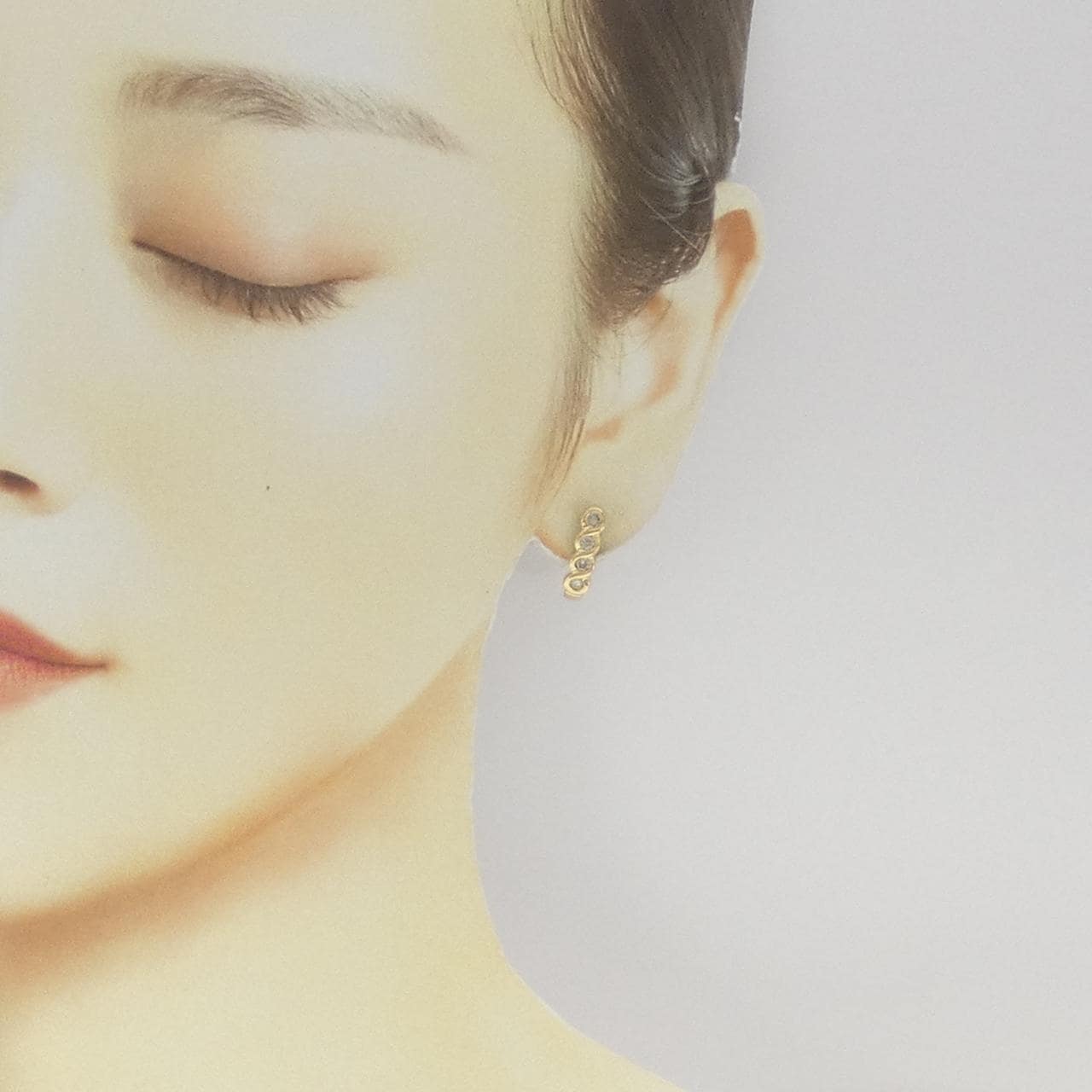 K18YG ダイヤモンド ピアス 0.50CT