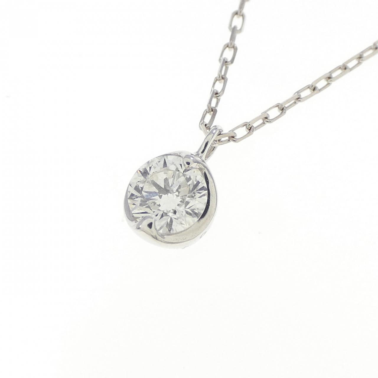 K18WG ダイヤモンド ネックレス 0.20CT