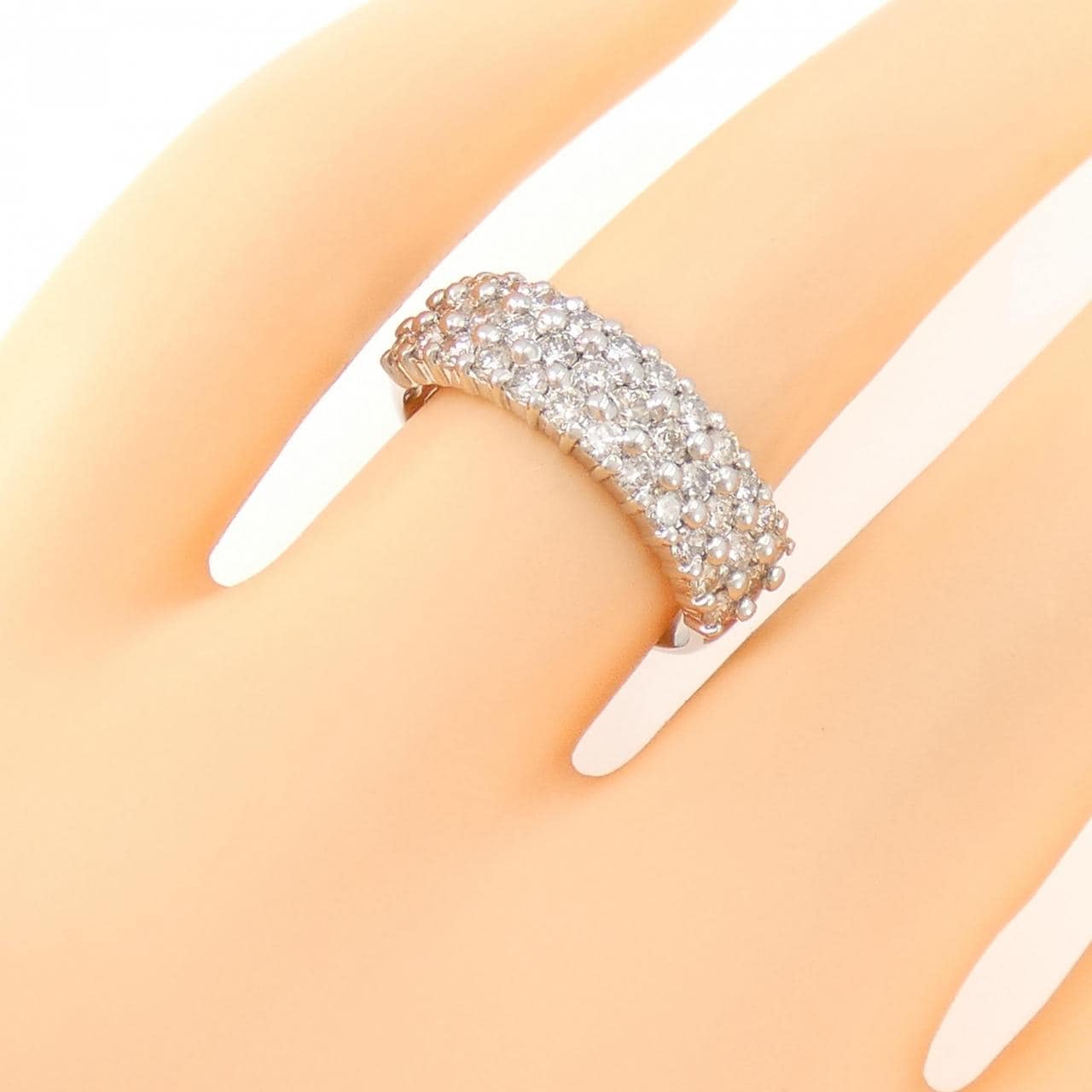 PT Pave Diamond Ring 1.00CT