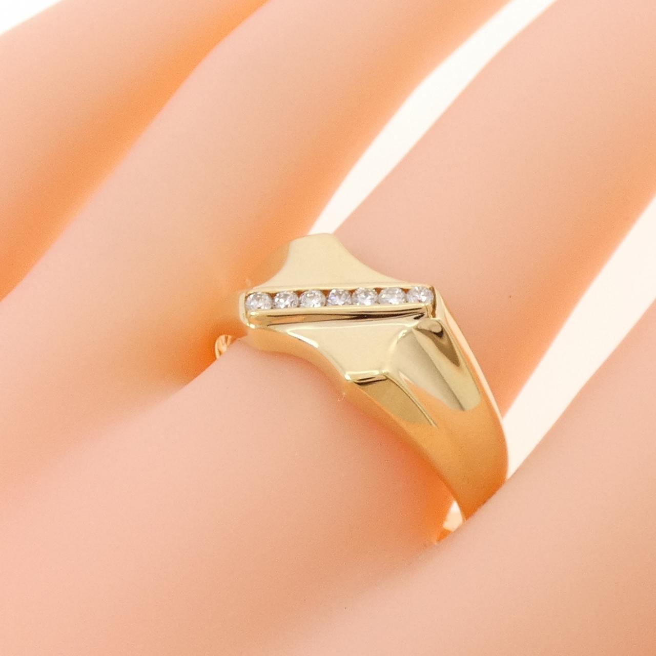 【新品】K18YG ダイヤモンド リング 0.14CT