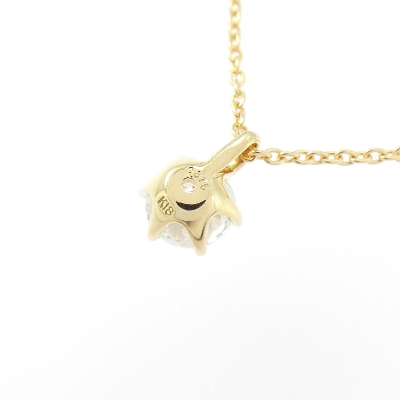 【リメイク】K18YG ダイヤモンド ネックレス 0.315CT G I1 VG