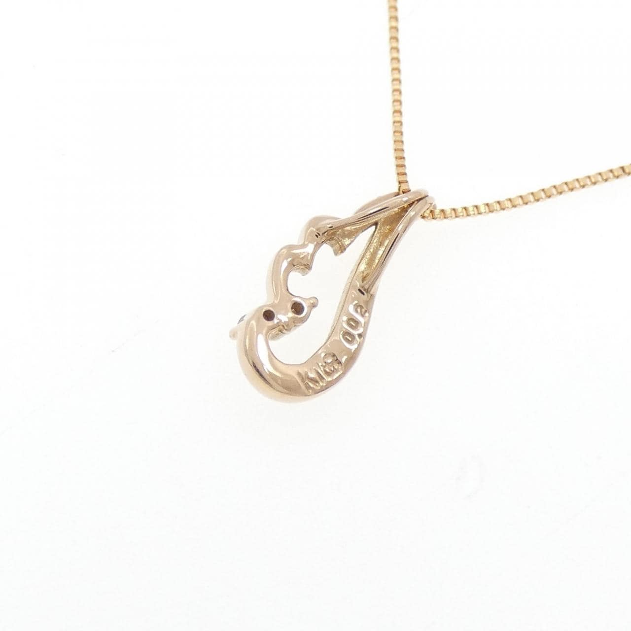 K18PG ダイヤモンド ネックレス 0.02CT