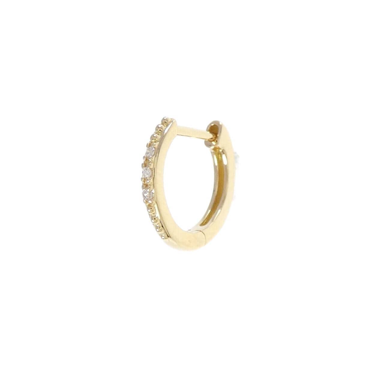 K18YG ダイヤモンド ピアス 片耳