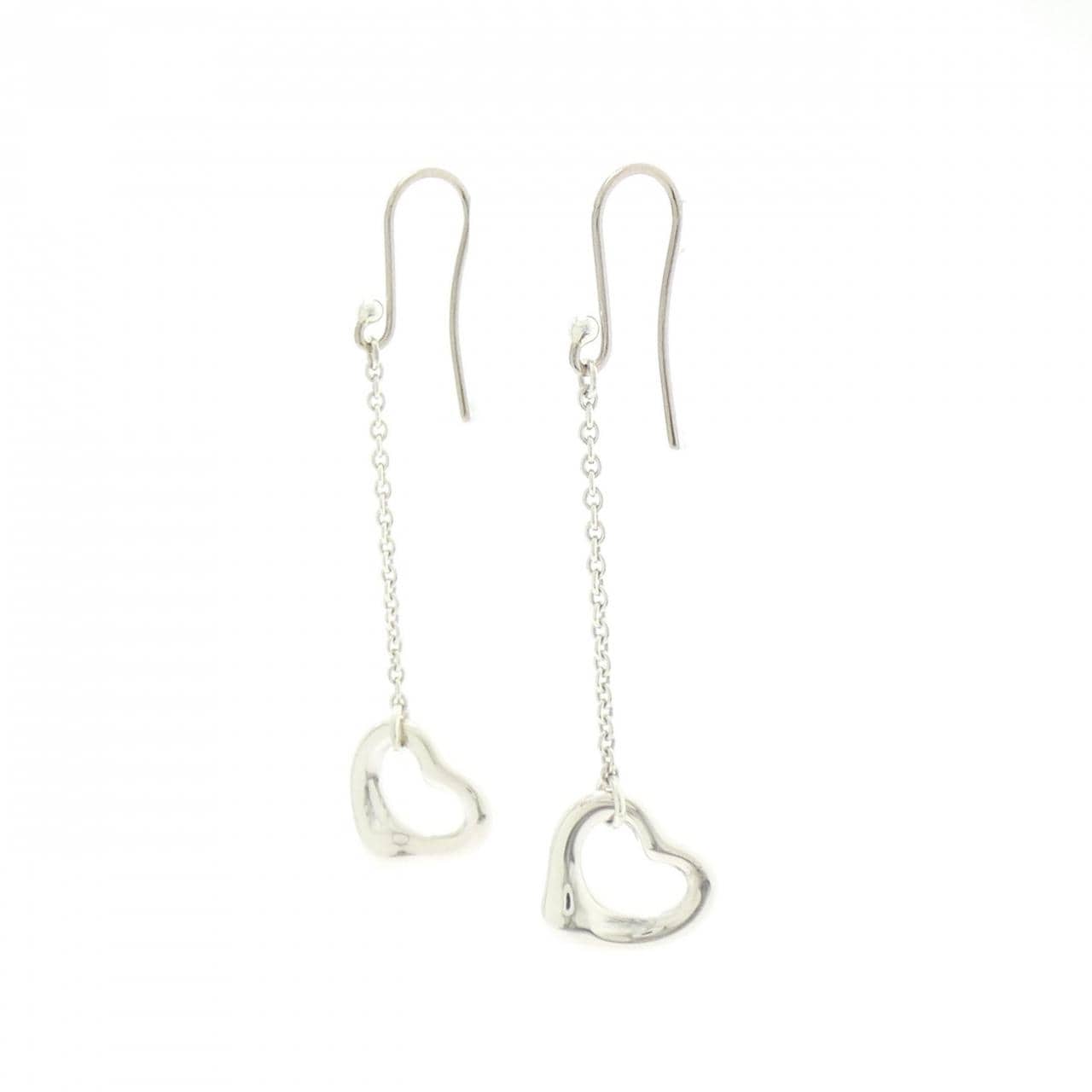 ティファニー オープンハート ドロップ ピアス