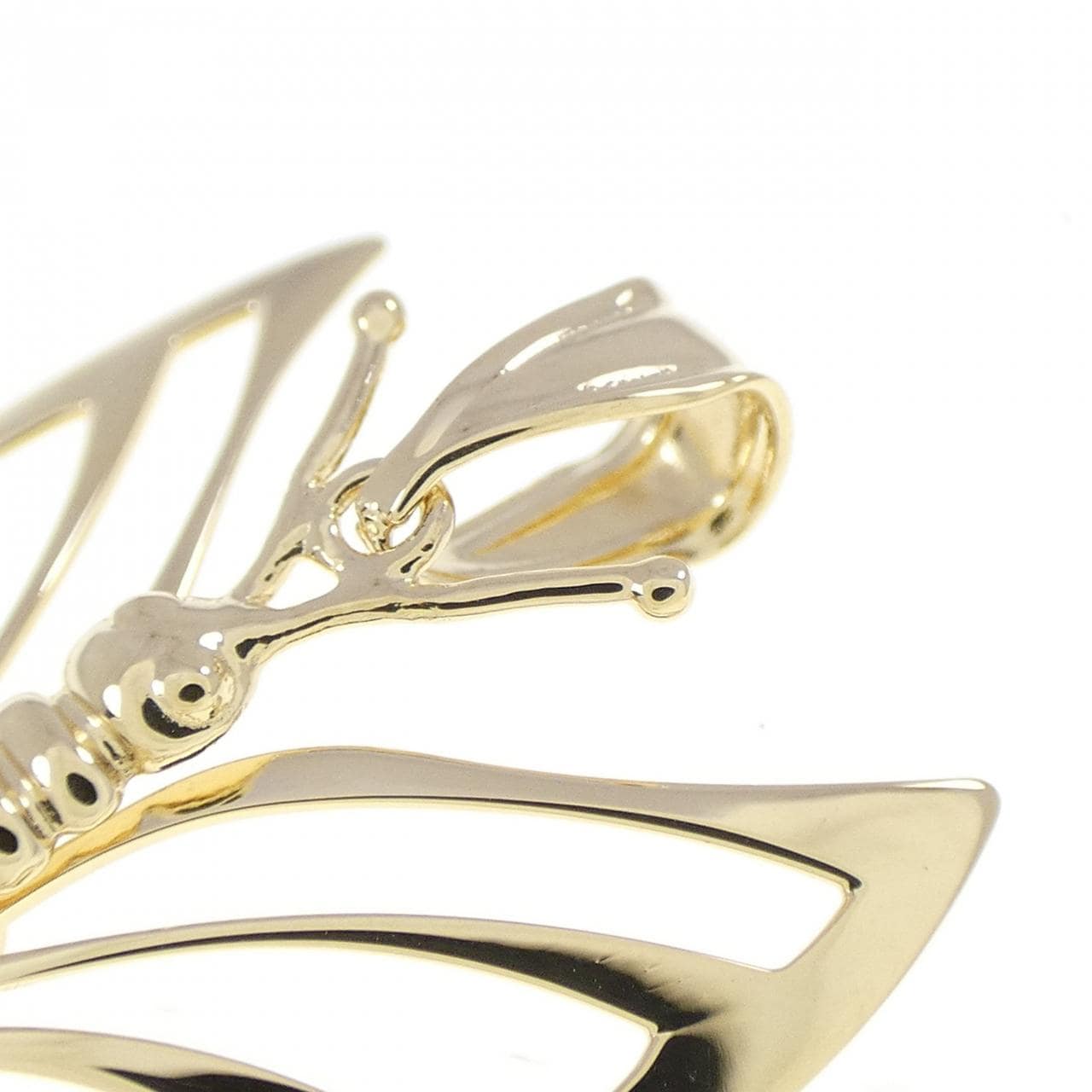 K18YG バタフライ ペンダント