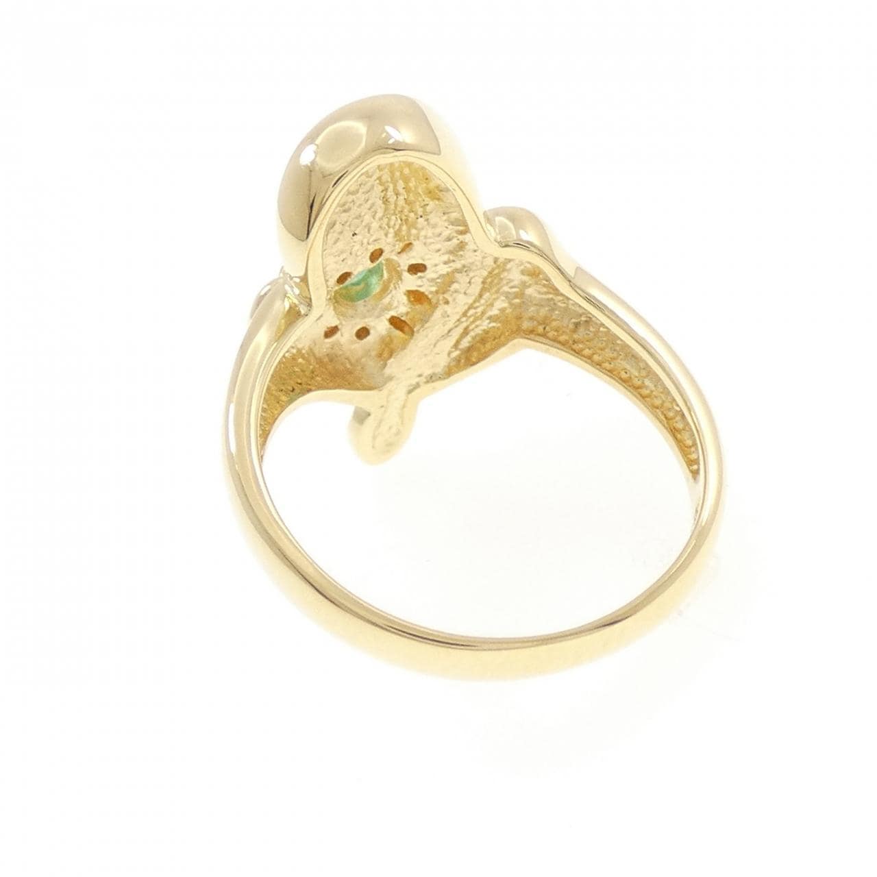 K18YG エメラルド リング 0.19CT