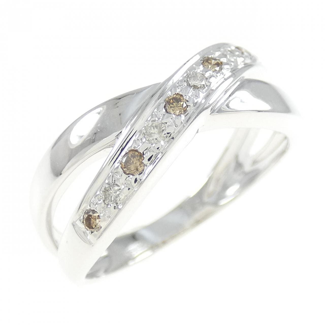 K18WG ダイヤモンド リング 0.15CT