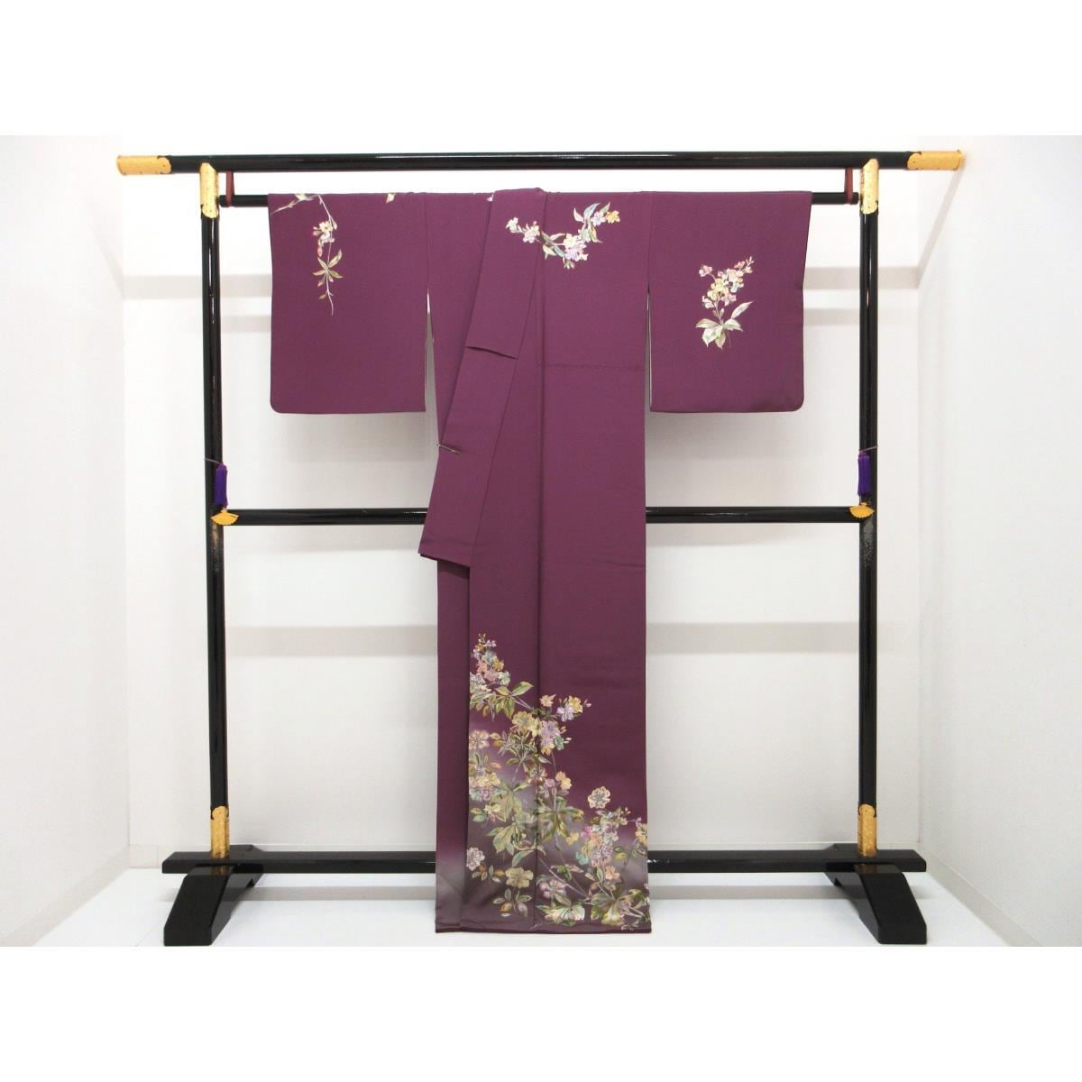 訪問着　刺繍加工ボカシ染