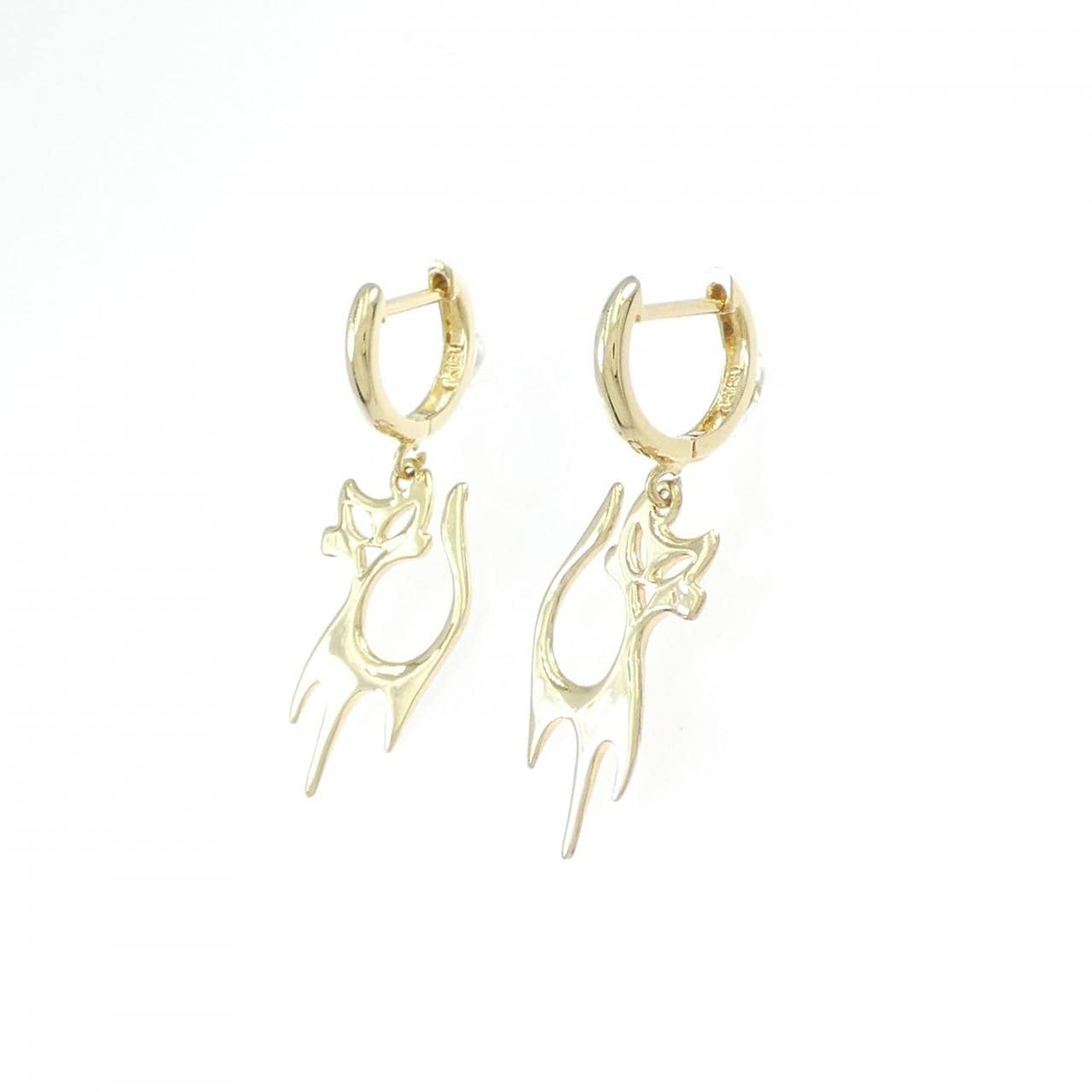 K18YG キャット ピアス