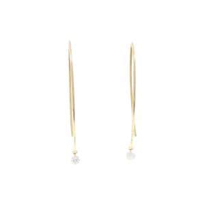 K18YG ダイヤモンド ピアス