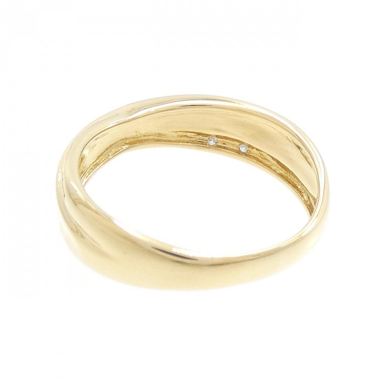 K18YG Diamond ring