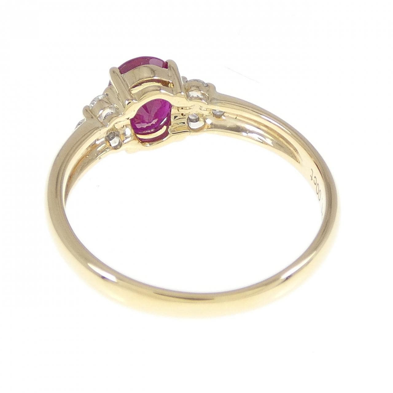 K18YG ルビー リング 1.00CT