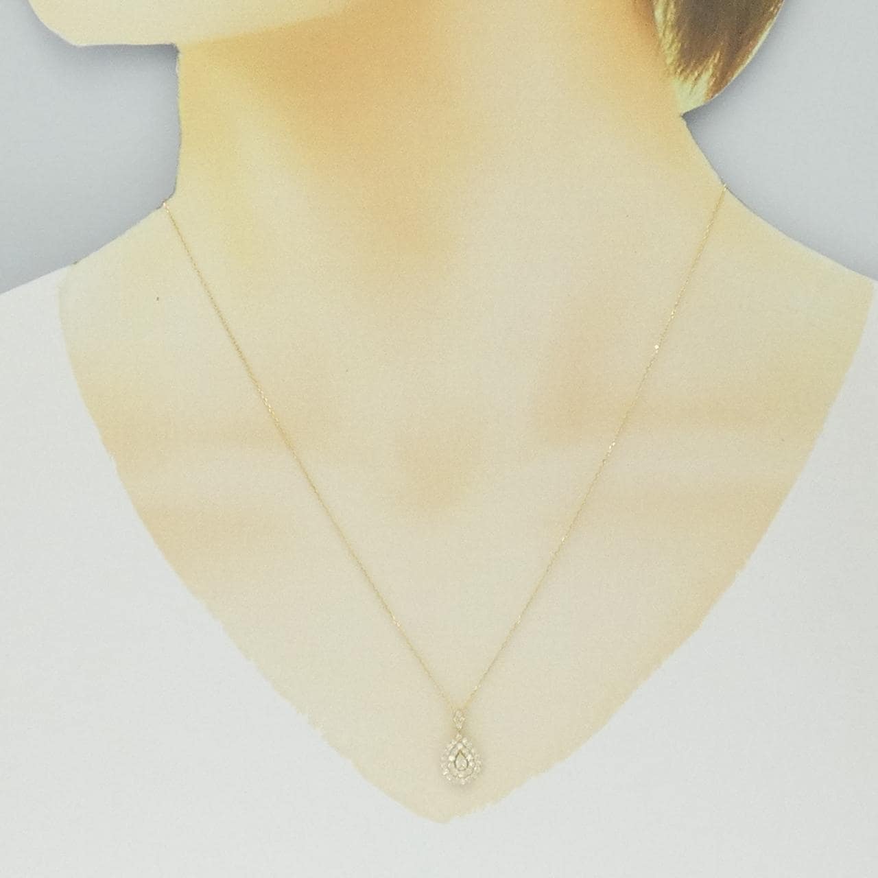 【新品】K18YG ダイヤモンド ネックレス 0.25CT