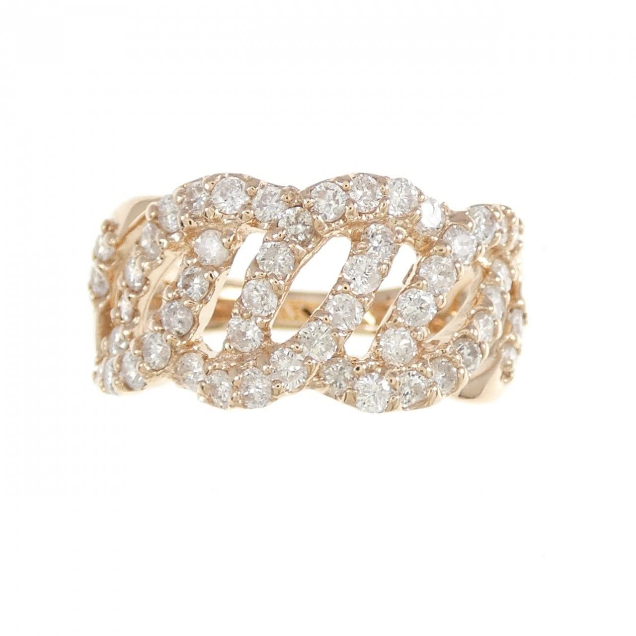 K18PG ダイヤモンド リング 1.00CT