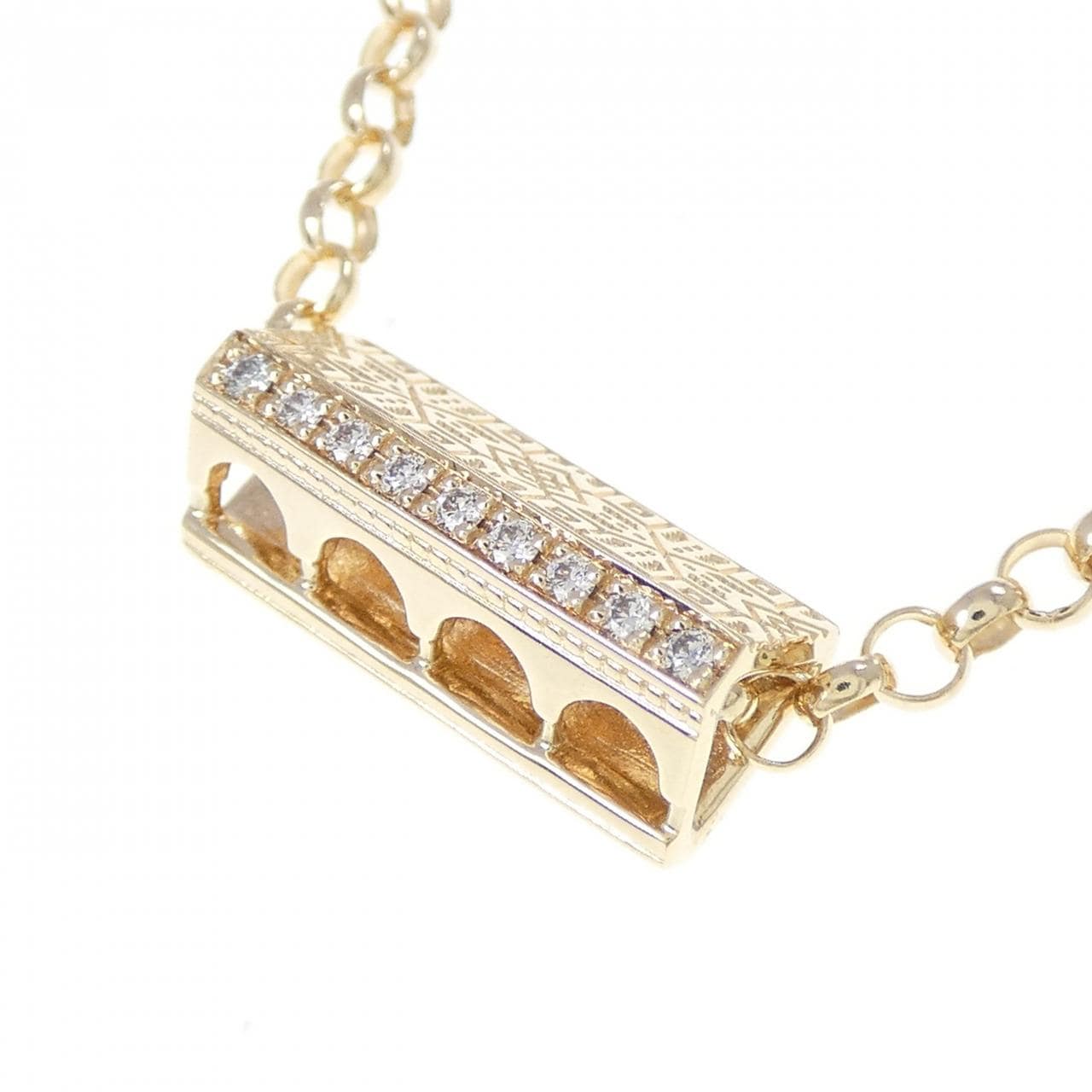 アガット ダイヤモンド ネックレス 0.05CT