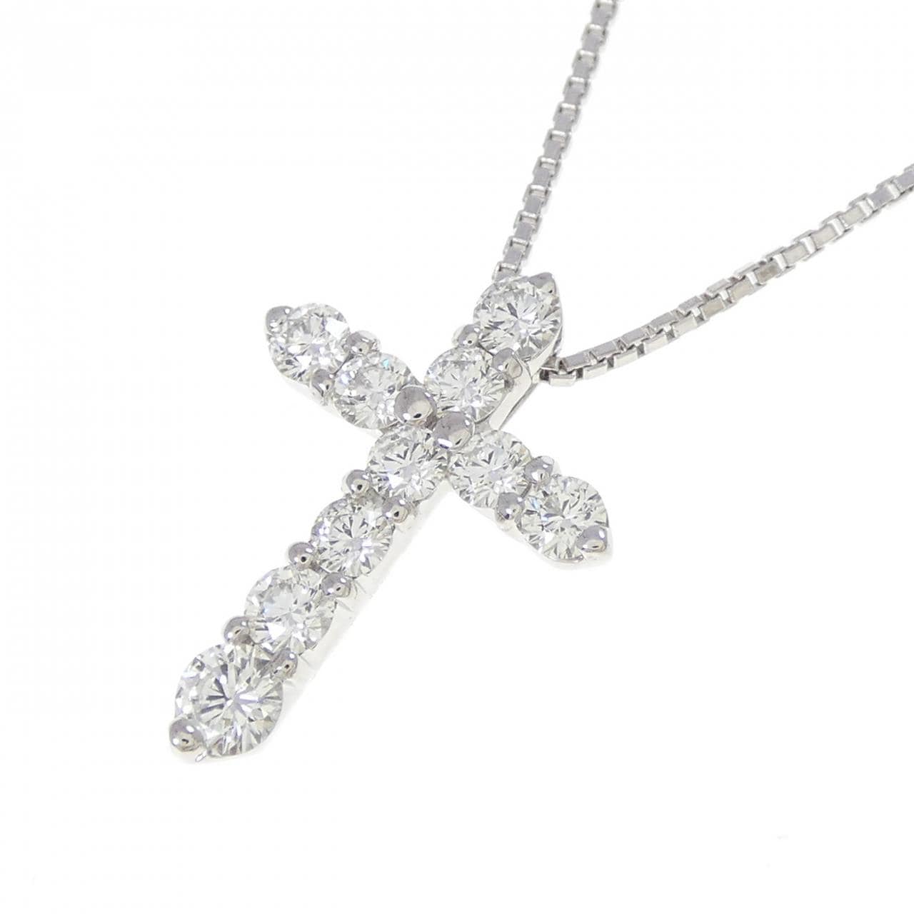 ポーラ クロス ダイヤモンド ネックレス 0.50CT