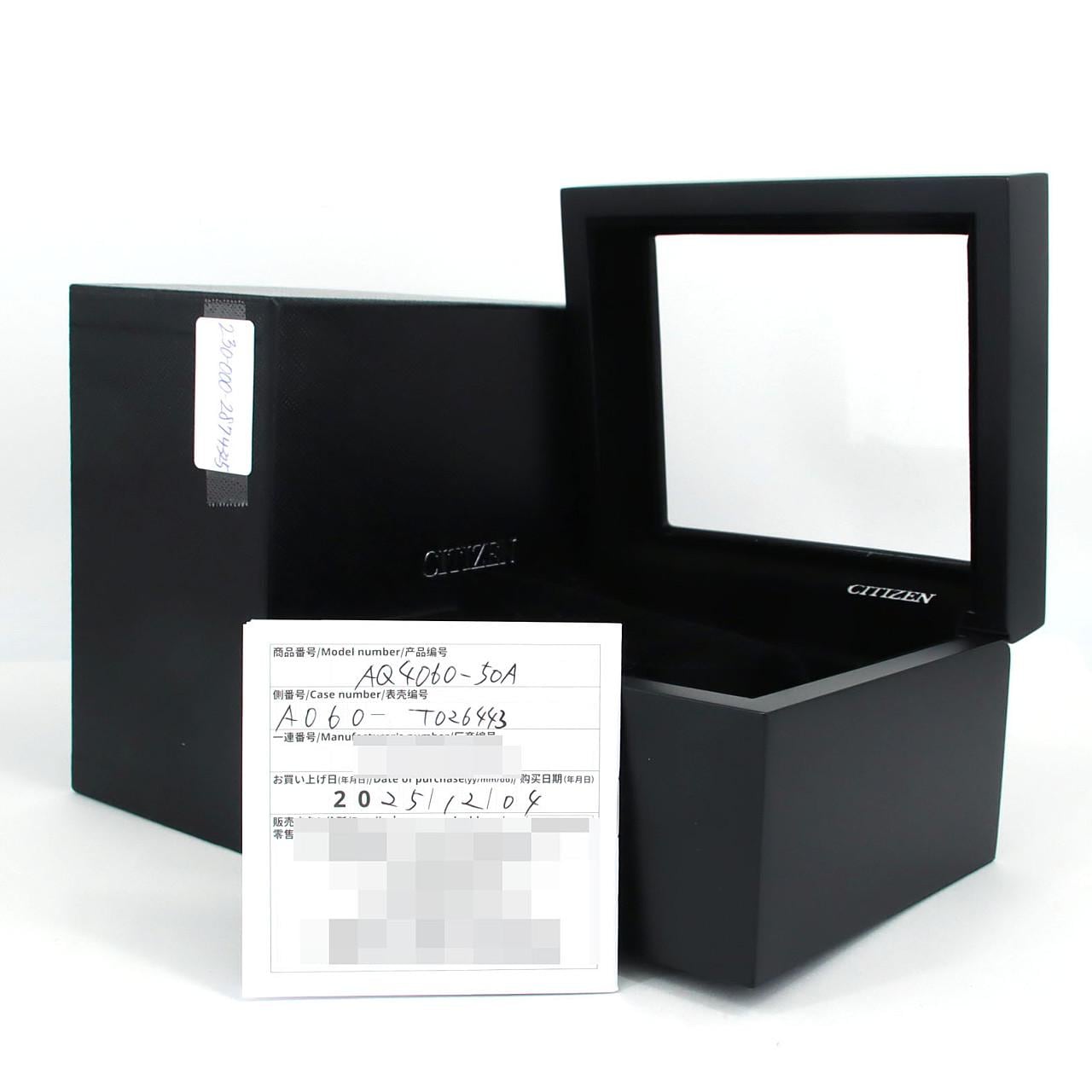 シチズン ザ･シチズン パーペチュアルカレンダー A060-T026443/AQ4060-50A SS ソーラークォーツ