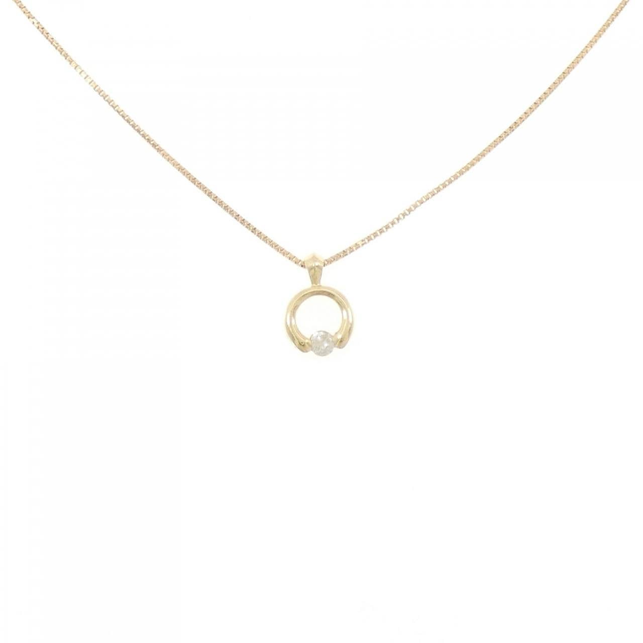 K18YG ダイヤモンド ネックレス 0.05CT