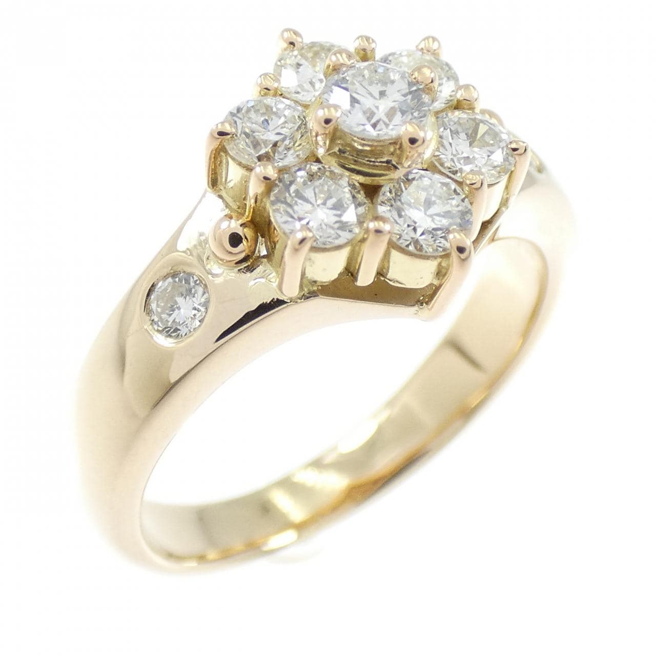 K18YG ダイヤモンド リング 0.656CT