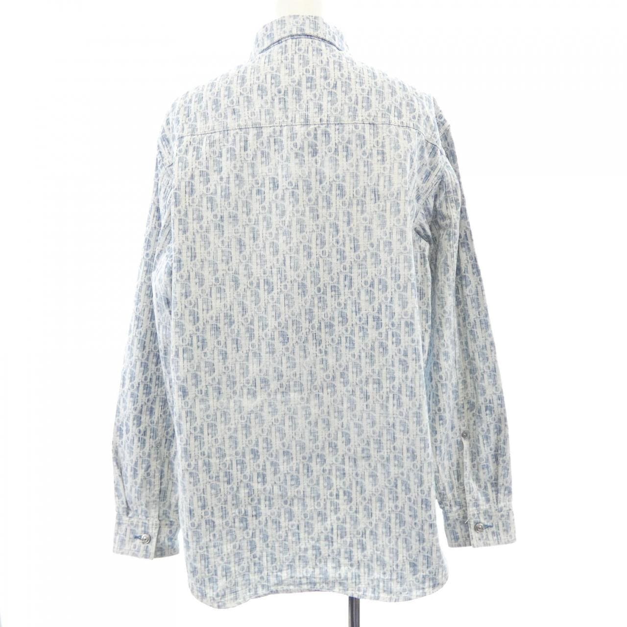 ディオール DIOR DIOR ESSENTIALS オブリークカスリコットンデニム 013D585BY989 シャツ