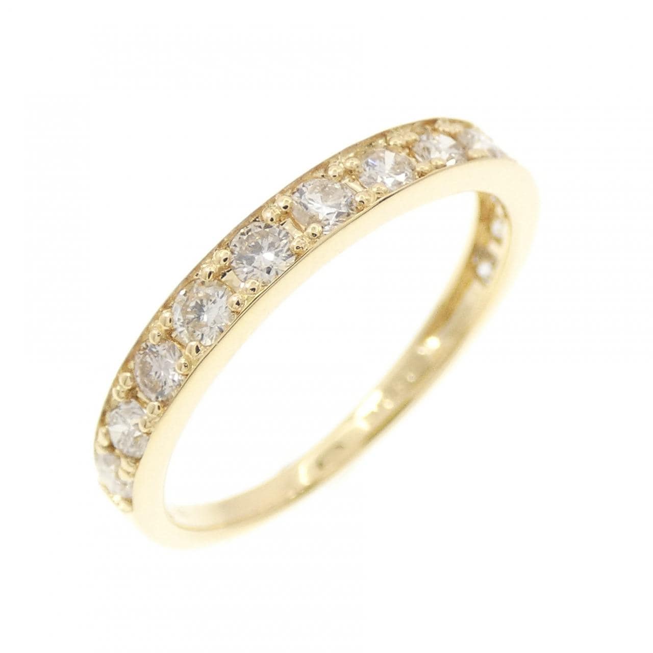 K18YG ハーフエタニティ ダイヤモンド リング 0.50CT