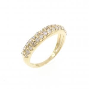 K18YG ダイヤモンド ピンキーリング 0.30CT