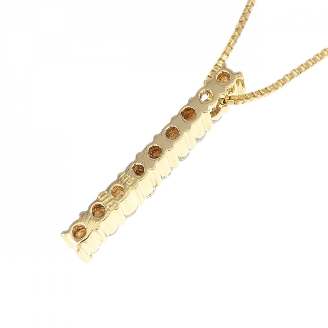 K18YG ダイヤモンド ネックレス 0.18CT