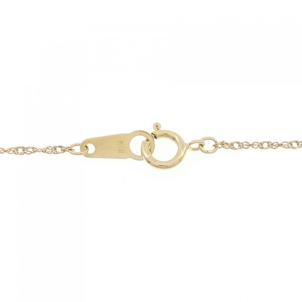 K18YG 2WAY ダイヤモンド ネックレス 0.12CT