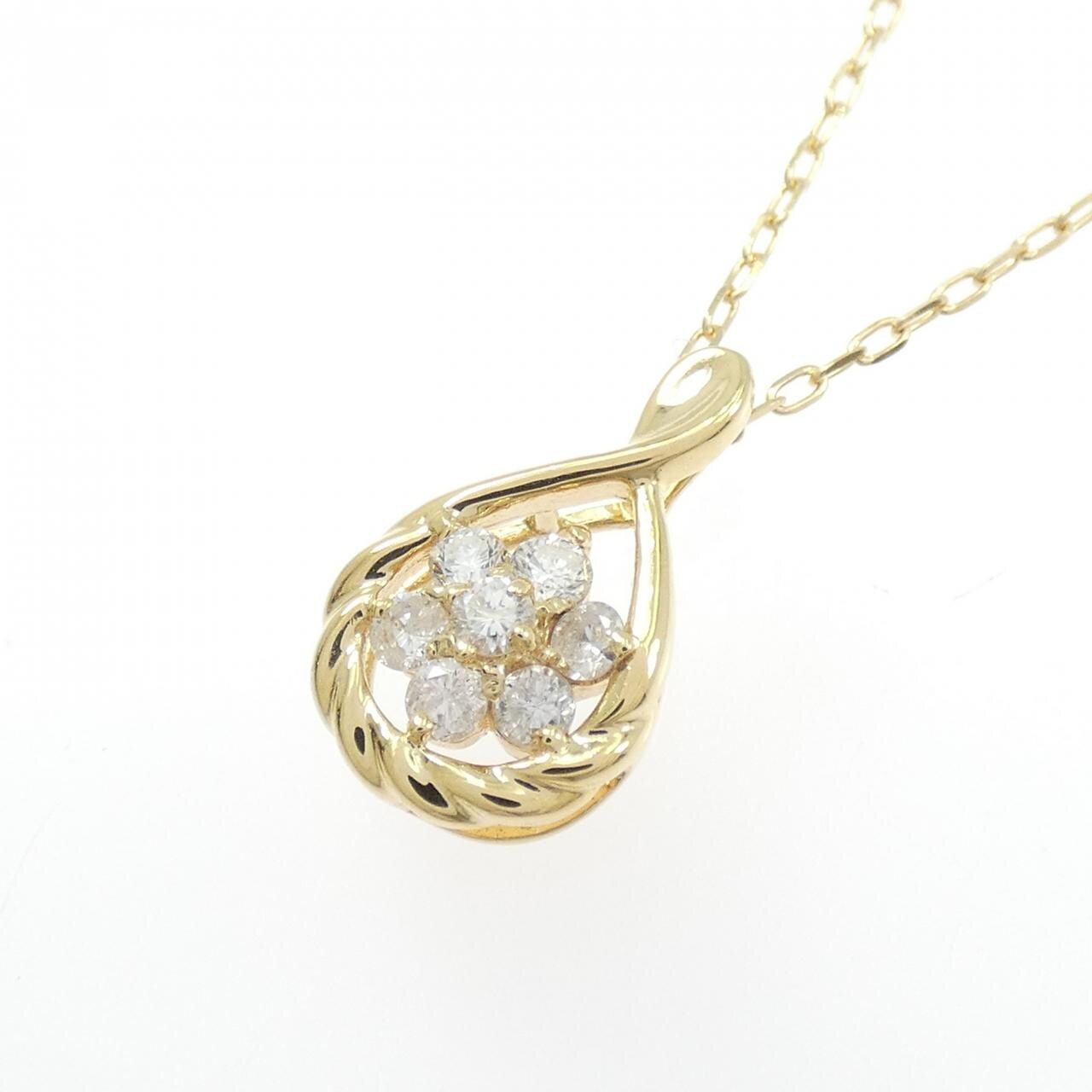 K18YG ダイヤモンド ネックレス 0.2CT