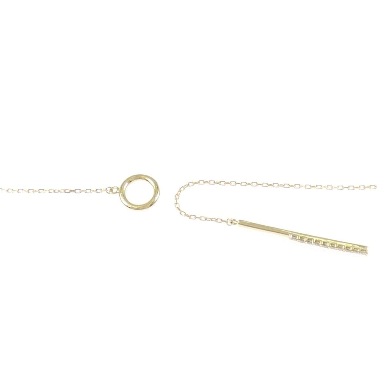 K18YG ダイヤモンド ネックレス 0.10CT